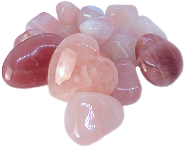 Rosenquarz-Trommelsteine-Steinheilkunde Rosenquarz-Trommelsteine-Steinheilkunde